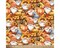 Gnome Autumn Cotton Fabric | By the Yard | Sewing and Crafting | 44 inches wide